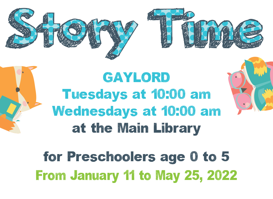 Story Time Schedule