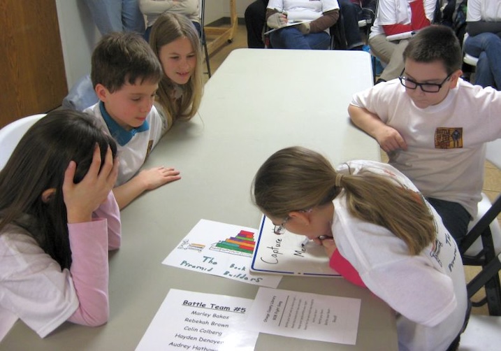 Children at battle of the books