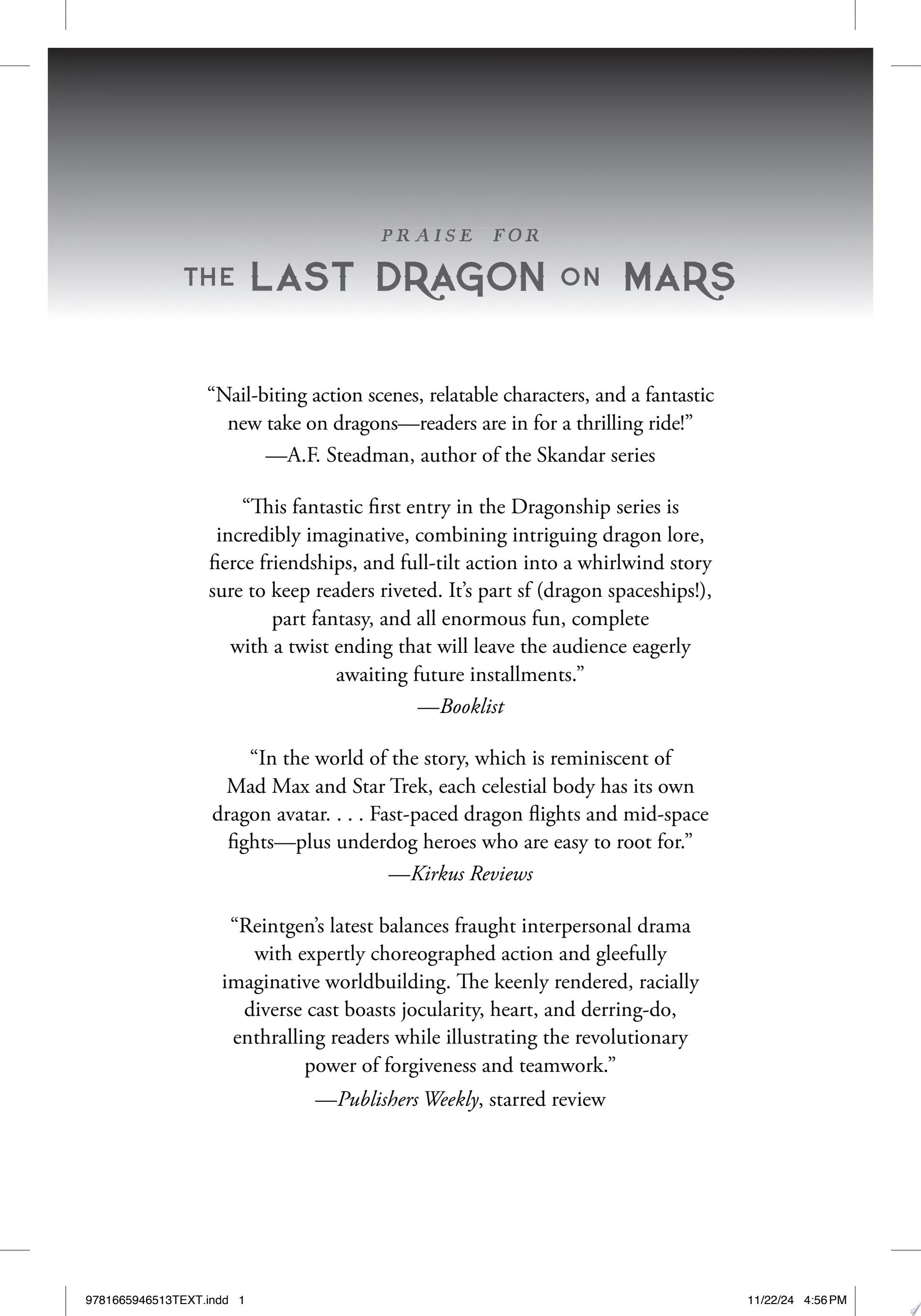 Image for "The Last Dragon on Mars"